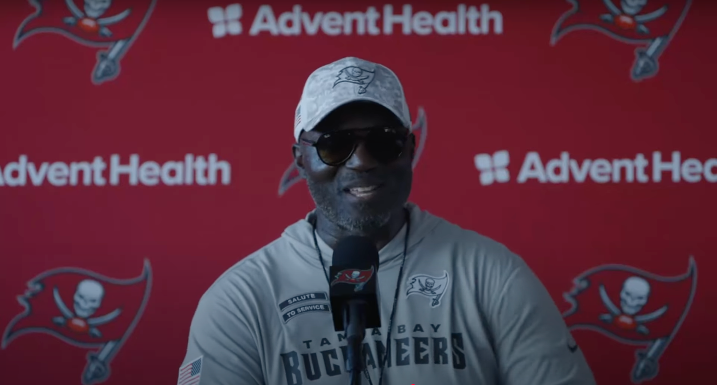 Todd Bowles speaks with reporters after Day 7 of Tampa Bay Buccaneers training camp.